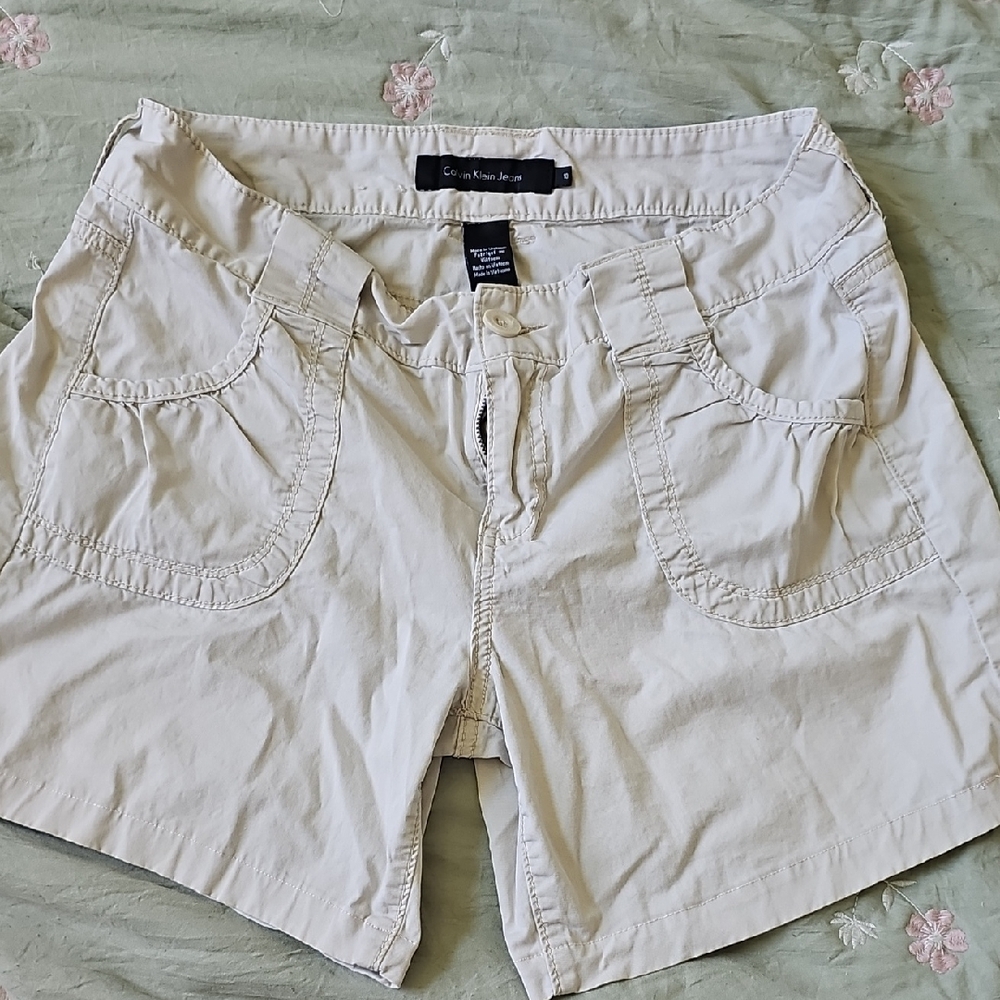 Calvin Klein Women's Tan Cargo Shorts